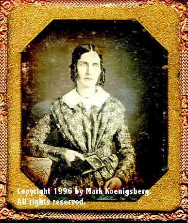 Sixth-plate daguerreotype of Woman Holding a quarter-plate daguerreotype