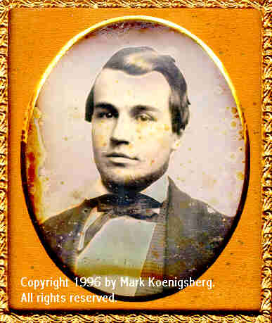 Sixth-plate daguerreotype with White Background of Abiel Aki