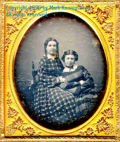 Sixth-plate daguerreotype of Two Smiling Sisters