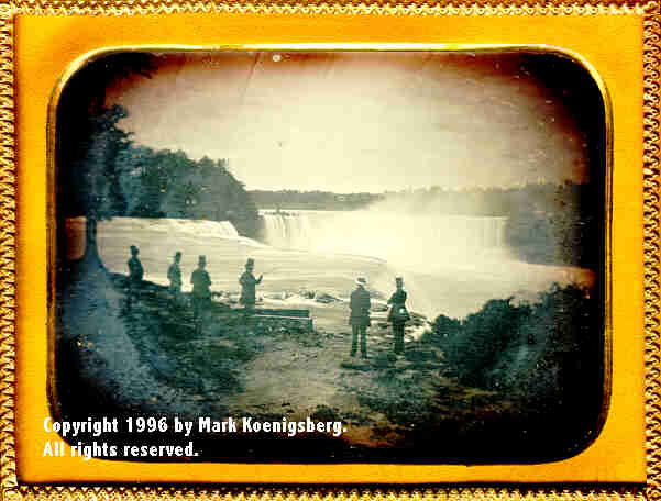 Quarter-plate daguerreotype of Niagara Falls