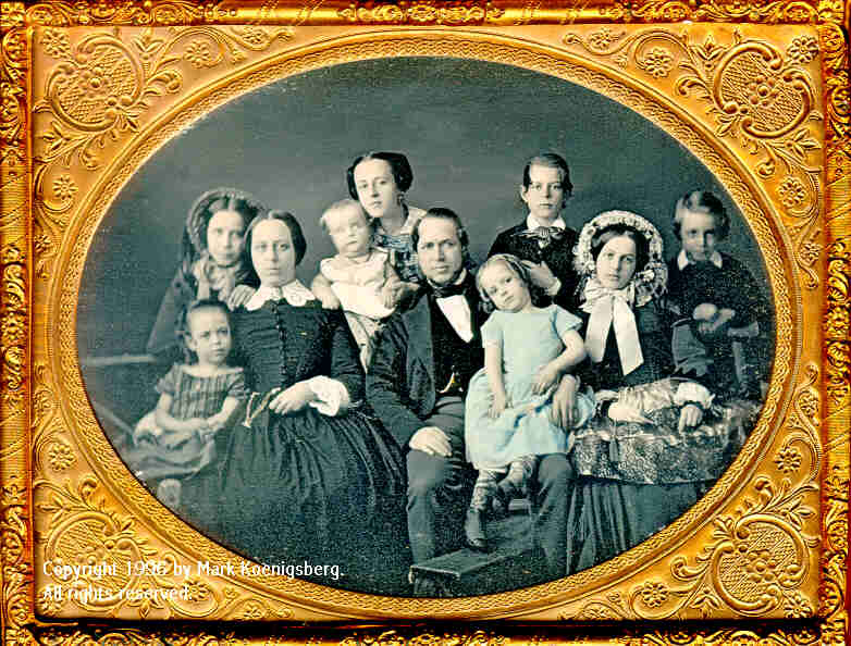 Half-plate daguerreotype of Family of Ten