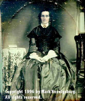Sixth-plate daguerreotype of a Woman with a Window in Background
